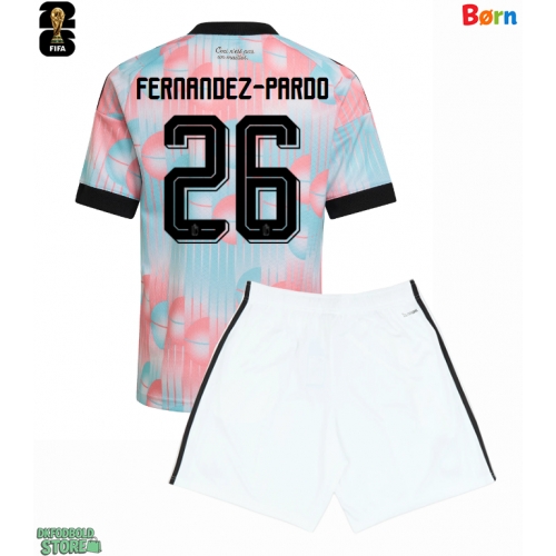 Belgien Matias Fernandez-Pardo #26 Replika Babytøj Udebanesæt Børn VM 2026 Kortærmet (+ Korte bukser)